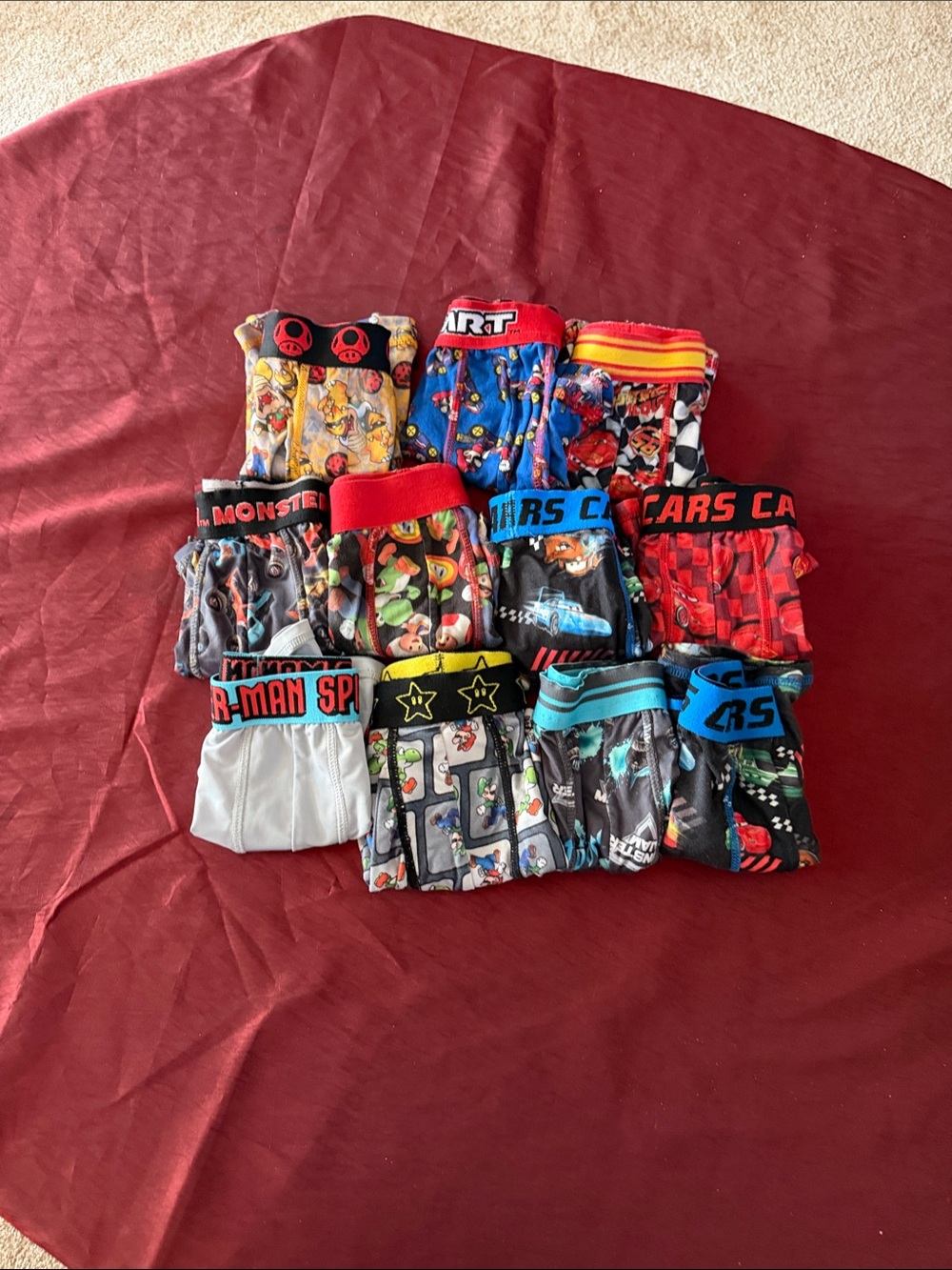 Disney Assorted Boys' boxers Character Boxer Briefs - Red, Blue, Black, Gray
